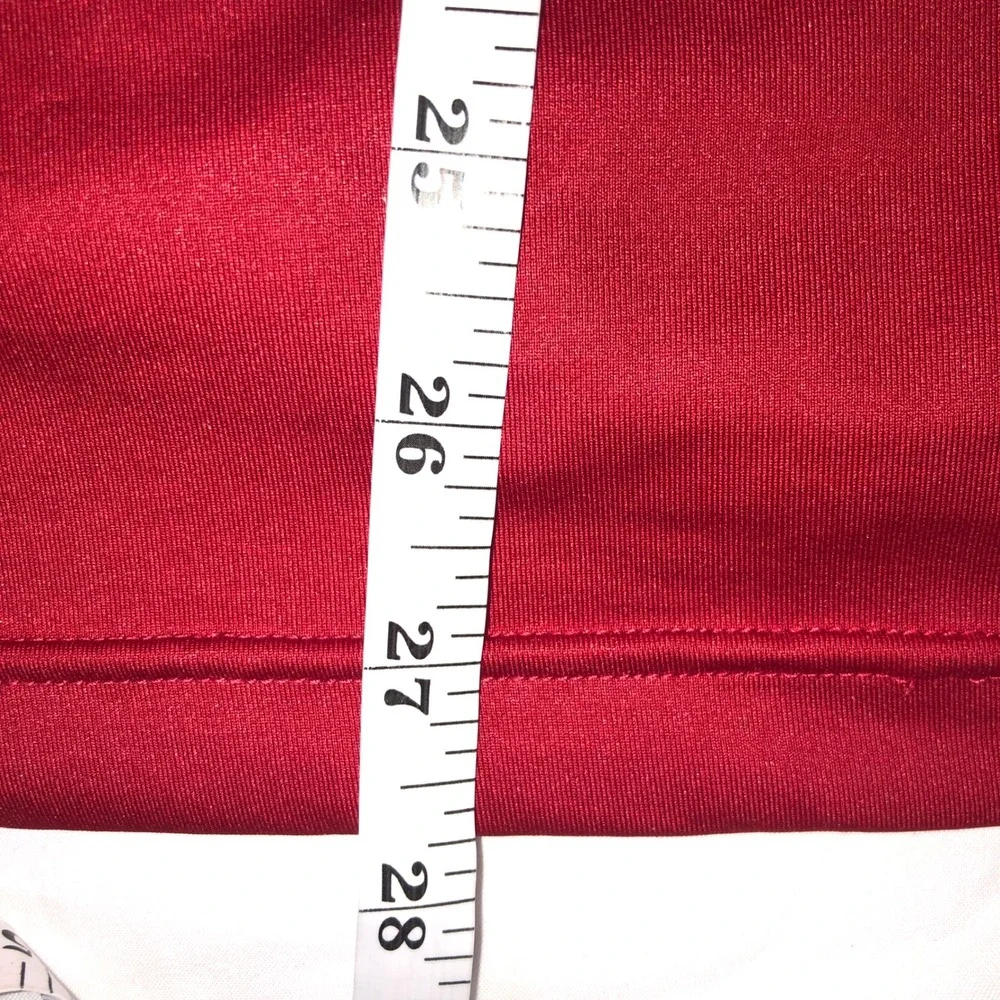 Nike Pro Combat Dri-FIT Fitted Shirt Mens Large Red Black Mesh Athletic Tee